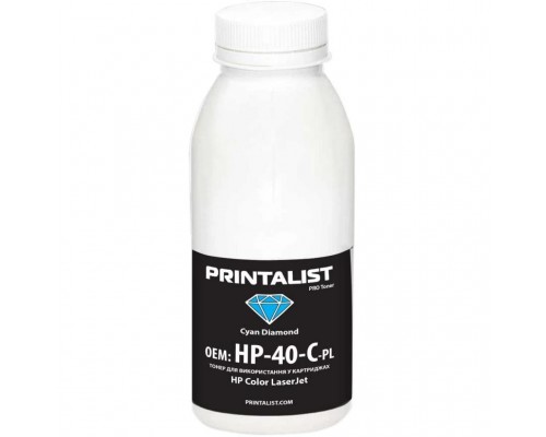 Тонер HP CLJ Universal 40г Cyan PRINTALIST (HP-40-C-PL)