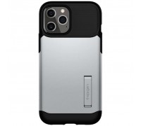 Чехол для моб. телефона Spigen iPhone 12 Pro Max Slim Armor, Satin Silver (ACS01482)