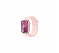 Смарт-годинник Apple Watch Series 9 GPS 41mm Pink Aluminium Case with Light Pink Sport Loop (MR953QP/A)
