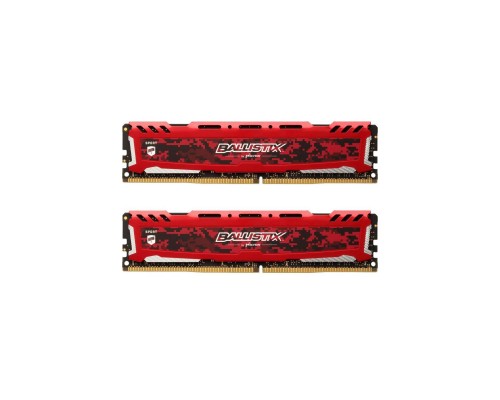 Модуль пам'яті для комп'ютера DDR4 16GB (2x8GB) 3000 MHz Ballistix Sport Red MICRON (BLS2K8G4D30AESEK)