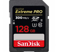 Карта памяти SanDisk 128GB SDXC class 10 UHS-II U3 V90 Extreme Pro (SDSDXDK-128G-GN4IN)