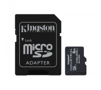 Карта пам'яті Kingston 8GB microSDHC class 10 UHS-I V30 A1 (SDCIT2/8GB)