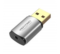 Звукова плата Vention Audio USB 1х3,5mm jack 4pin Metal (OMTP-CTIA) (CDLH0)
