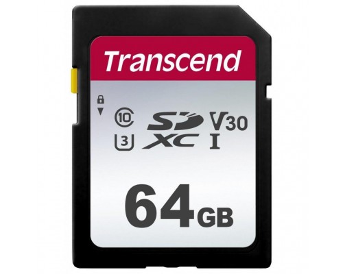 Карта памяти Transcend 64GB SDXC class 10 UHS-I U3 V30 (TS64GSDC300S)