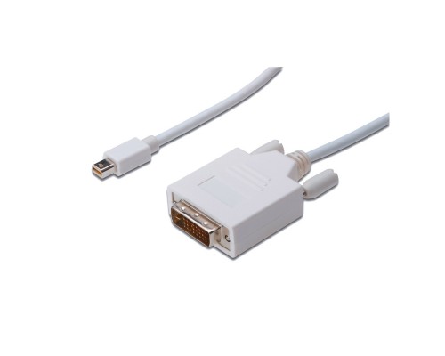 Кабель мультимедійний miniDisplayPort to DVI 24+1 1.0m DIGITUS (AK-340305-010-W)