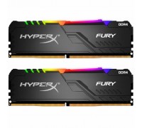 Модуль пам'яті для комп'ютера DDR4 32GB (2x16GB) 2666 MHz HyperX FURY RGB Kingston Fury (ex.HyperX) (HX426C16FB3AK2/32)