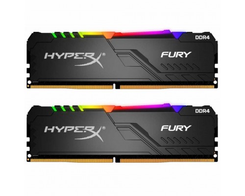 Модуль пам'яті для комп'ютера DDR4 32GB (2x16GB) 2666 MHz HyperX FURY RGB Kingston Fury (ex.HyperX) (HX426C16FB3AK2/32)