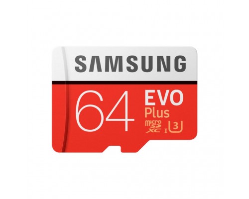 Карта пам'яті Samsung 64GB microSDXC class 10 UHS-I U1 Evo Plus V2 (MB-MC64HA/RU)