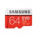 Карта пам'яті Samsung 64GB microSDXC class 10 UHS-I U1 Evo Plus V2 (MB-MC64HA/RU)