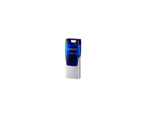 USB флеш накопичувач Apacer 32GB AH179 Blue USB 3.1 OTG (AP32GAH179U-1)