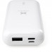 Батарея універсальна Vinga 10000 mAh glossy white (VPB1MWH)