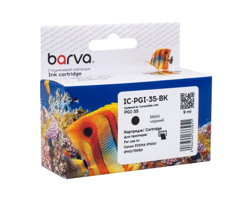 Картридж Barva Canon PGI-35 BK (1509B001) 200 арк, Black (IC-PGI-35-BK)