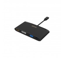 Концентратор ST-Lab USB 3.1 Type-C to HDMI 4K + DVI + VGA + 2хUSB3.0 + Gigabit R (U-2200)