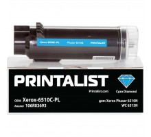 Тонер-картридж Printalist Xerox Ph6510N, WC 6515N, 106R03693 Cyan (Xerox-6510C-PL)