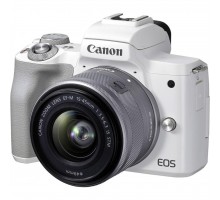 Цифровой фотоаппарат Canon EOS M50 Mk2 + 15-45 IS STM Kit White (4729C028)