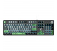 Клавіатура Aula F2088 PRO Plus 9 Green Keys KRGD Blue USB UA Black/Gray (6948391234892)