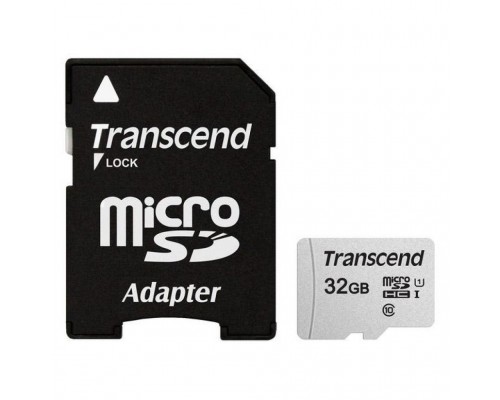 Карта пам'яті Transcend 32GB microSDHC class 10 UHS-I U1 (TS32GUSD300S-A)