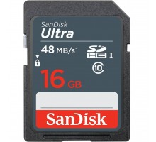 Карта пам'яті SANDISK 16GB SDHC Class 10 UHS-I (SDSDUNB-016G-GN3IN)