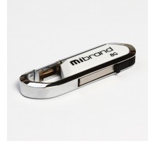 USB флеш накопитель Mibrand 8GB Aligator White USB 2.0 (MI2.0/AL8U7W)