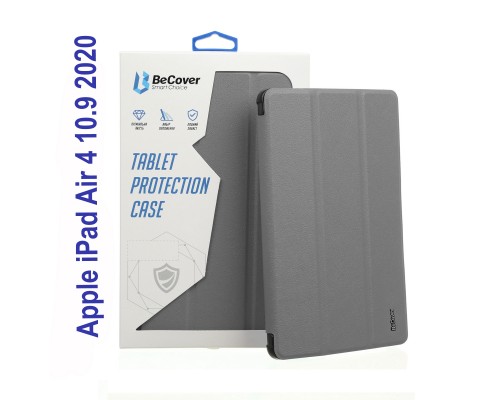 Чохол до планшета BeCover Direct Charge Pen mount Apple Pencil Apple iPad Air 4 10.9 2020/2022 Gray (706795)