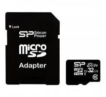 Карта пам'яті Silicon Power 32GB microSD Class 10 UHS-ISDR (SP032GBSTHBU1V10SP)