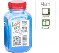 Тонер HP CLJ M254/MFP280/281 40г Cyan +chip AHK (3202789)