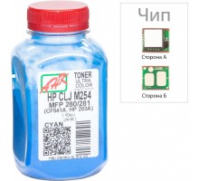 Тонер HP CLJ M254/MFP280/281 40г Cyan +chip AHK (3202789)