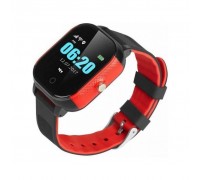Смарт-часы GoGPS К23 Black/red Детские телефон-часы с GPS треккером (K23BKRD)