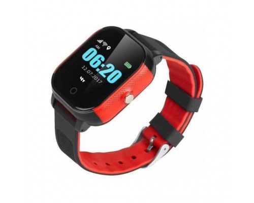 Смарт-годинник GoGPS К23 Black/red Детские телефон-часы с GPS треккером (K23BKRD)