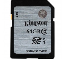 Карта пам'яті Kingston 64GB SDXC Class10 UHS-I (SD10VG2/64GB)