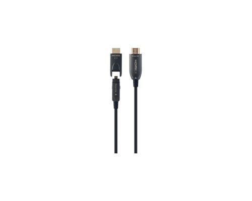 Кабель мультимедійний HDMI to HDMI 30.0m AOC V.2.0, 4K 60Hz Gold Cablexpert (CCBP-HDMID-AOC-30M)