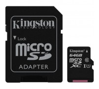 Карта памяти Kingston 64GB microSDXC Class 10 UHS-I (SDC10G2/64GB)