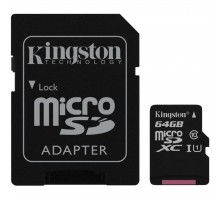 Карта пам'яті Kingston 64GB microSDXC Class 10 UHS-I (SDC10G2/64GB)