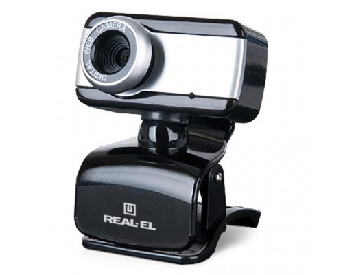 Веб-камера REAL-EL FC-130, black-grey