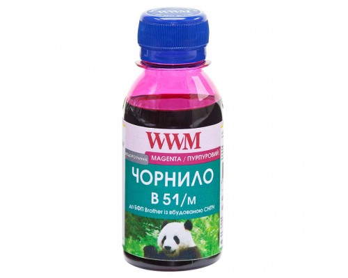 Чорнило WWM Brother DCP-T300/T500W/T700W 100г Magenta Water-soluble (B51/M-2)