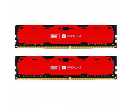 Модуль пам'яті для комп'ютера DDR4 8GB (2x4GB) 2400 MHz Iridium Red GOODRAM (IR-R2400D464L15S/8GDC)