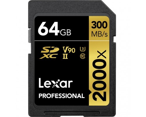 Карта пам'яті Lexar 64GB SDXC class 10 UHS-II 2000x Professional (LSD2000064G-BNNNG)