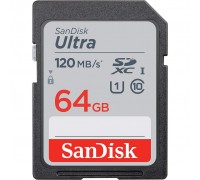 Карта пам'яті SANDISK 64GB SDXC class 10 Ultra (SDSDUN4-064G-GN6IN)