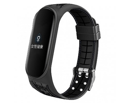 Ремінець до фітнес браслета BeCover Lattice Style для Xiaomi Mi Smart Band 5 Black (705158)