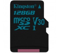 Карта памяти Kingston 128GB microSDXC class 10 UHS-I U3 Canvas Go (SDCG2/128GB)