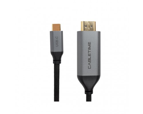 Перехідник USB-C to HDMI, 4K, Ultra HD, V2.0 1.8m PowerPlant (CA913350)