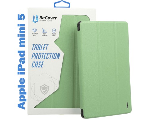 Чохол до планшета BeCover Tri Fold Soft TPU mount Apple Pencil Apple iPad mini 5 Green (708450)