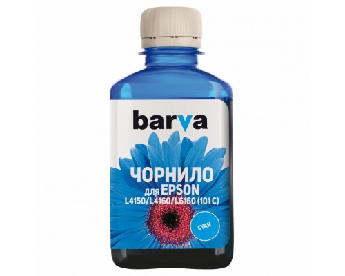 Чорнило Barva EPSON L4150/L4160 (101C) 180 мл CYAN (E101-604)