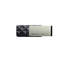 USB флеш накопичувач Silicon Power 128GB Blaze B30 Black USB 3.0 (SP128GBUF3B30V1K)