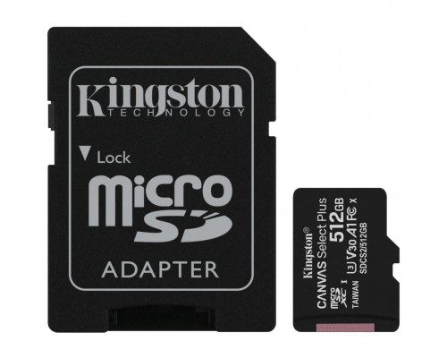 Карта пам'яті Kingston 512GB microSD class 10 A1 Canvas Select Plus (SDCS2/512GB)