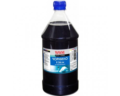 Чорнило WWM EPSON XP-600/XP-605/XP-7005 (Black Pigment) 1л (E26/BP-4)