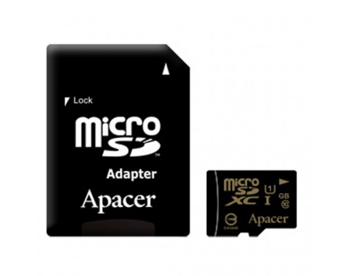 Карта пам'яті Apacer 64GB microSDXC UHS-I Class10 w/ 1 Adapter RP (AP64GMCSX10U1-R)