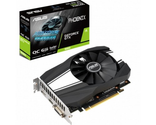 Видеокарта ASUS GeForce GTX1660 6144Mb Phoenix OC (PH-GTX1660-O6G)