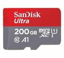 Карта пам'яті SANDISK 200GB microSDXC class 10 UHS-I Ultra (SDSQUAR-200G-GN6MN)