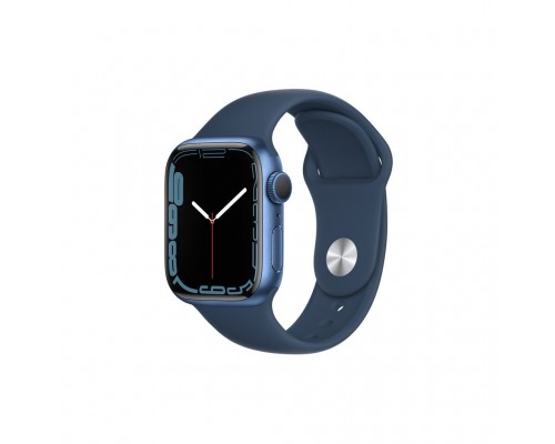 Смарт-годинник Apple Watch Series 7 GPS 41mm Blue Aluminium Case with Deep Navy S (MKN13UL/A)